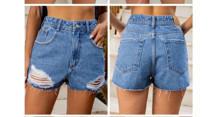 Short Alto Barra a Fio Alcance Jeans